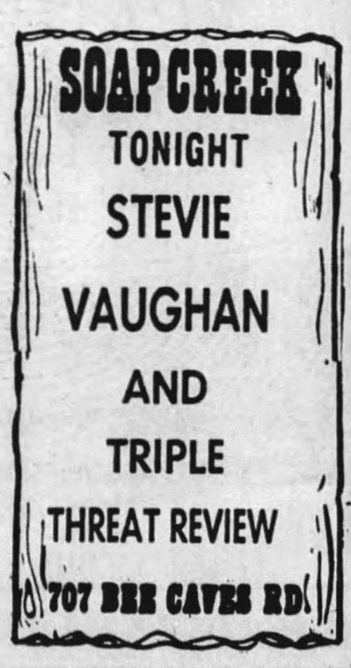 Triple Threat Revue Newspaper Advert