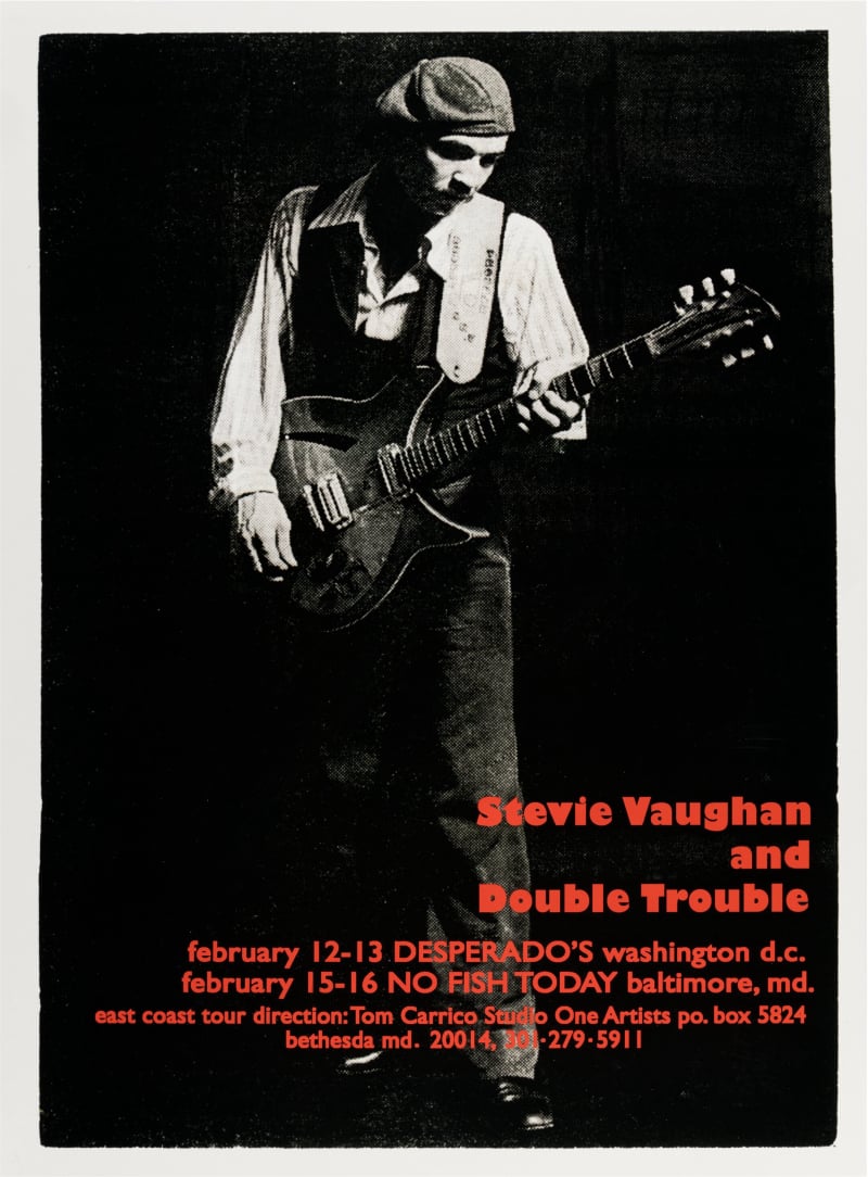 Early Stevie Ray Vaughan and Double Trouble Gig Poster