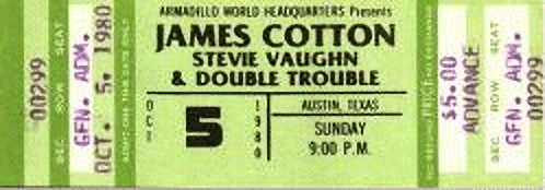 1980 Double Trouble Ticket Stub