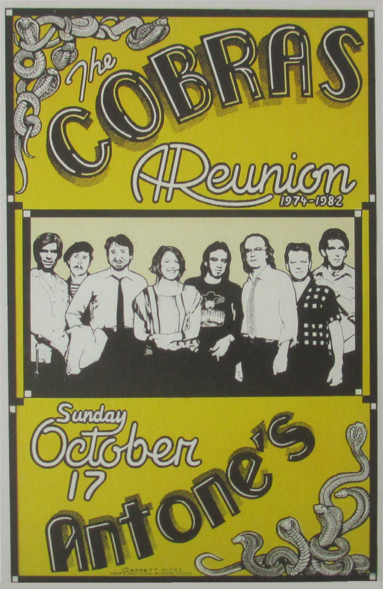 Cobras Reunion 17th October 1982