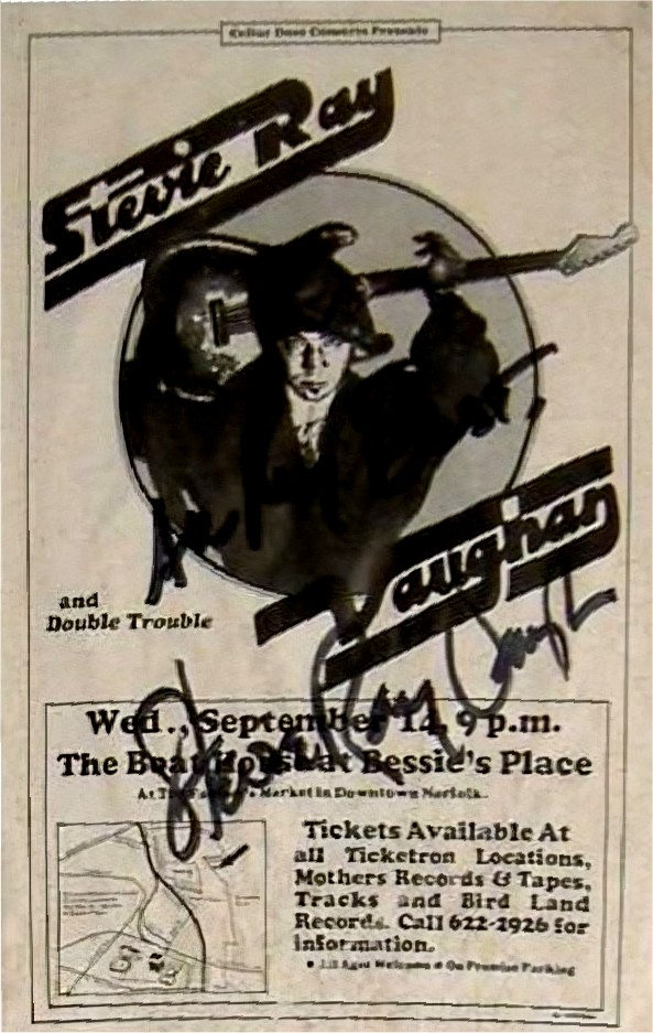 Texas Flood Tour Newspaper Advert