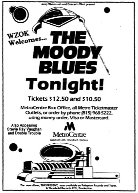 Texas Flood Tour Newspaper Advert