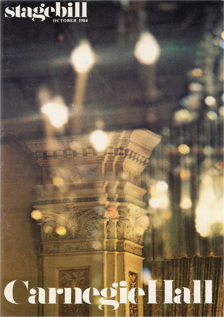1984 Carnegie Hall Programme