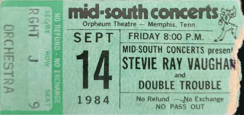 Couldn't Stand the Weather Tour Ticket Stub
