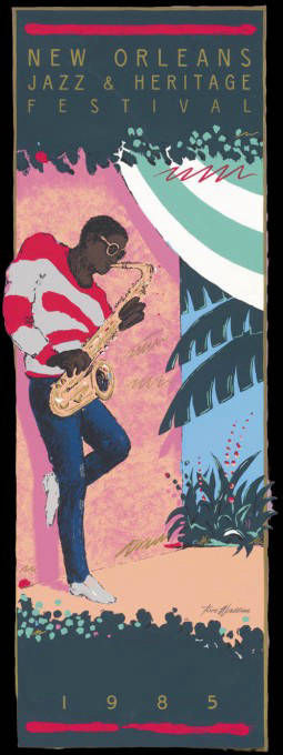 1985 New Orleans Jazz Festival Poster