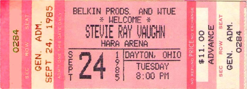 Soul to Soul Tour Ticket Stub