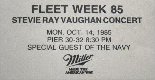 Navy Benefit Concert Fleet Week 1985