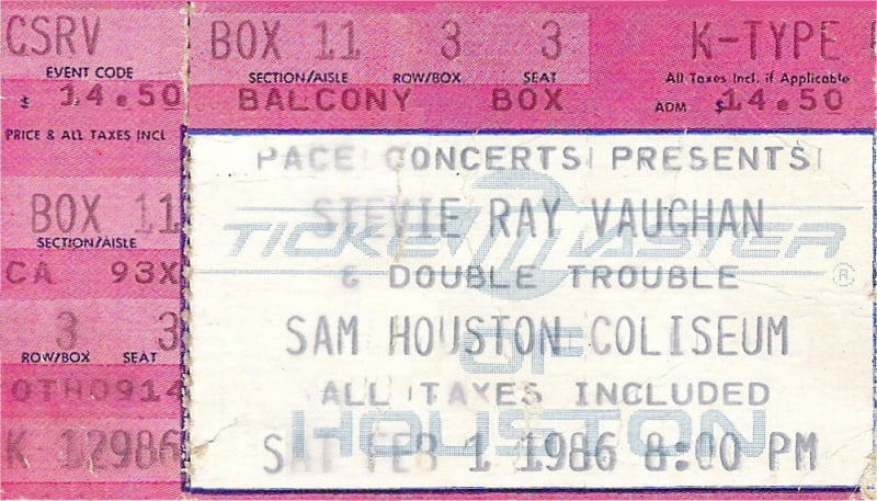 Soul to Soul Tour Ticket Stub