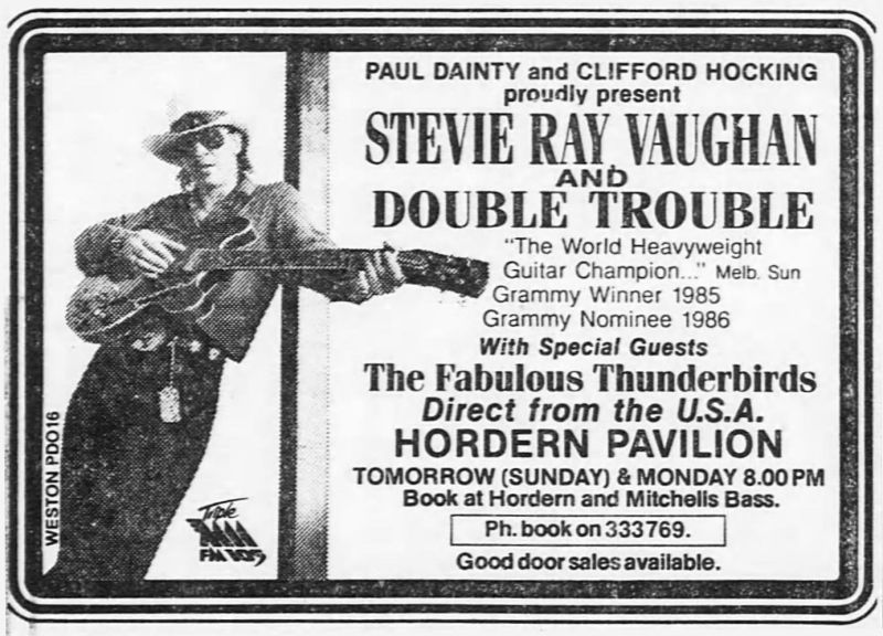 Soul to Soul Tour Newspaper Advert