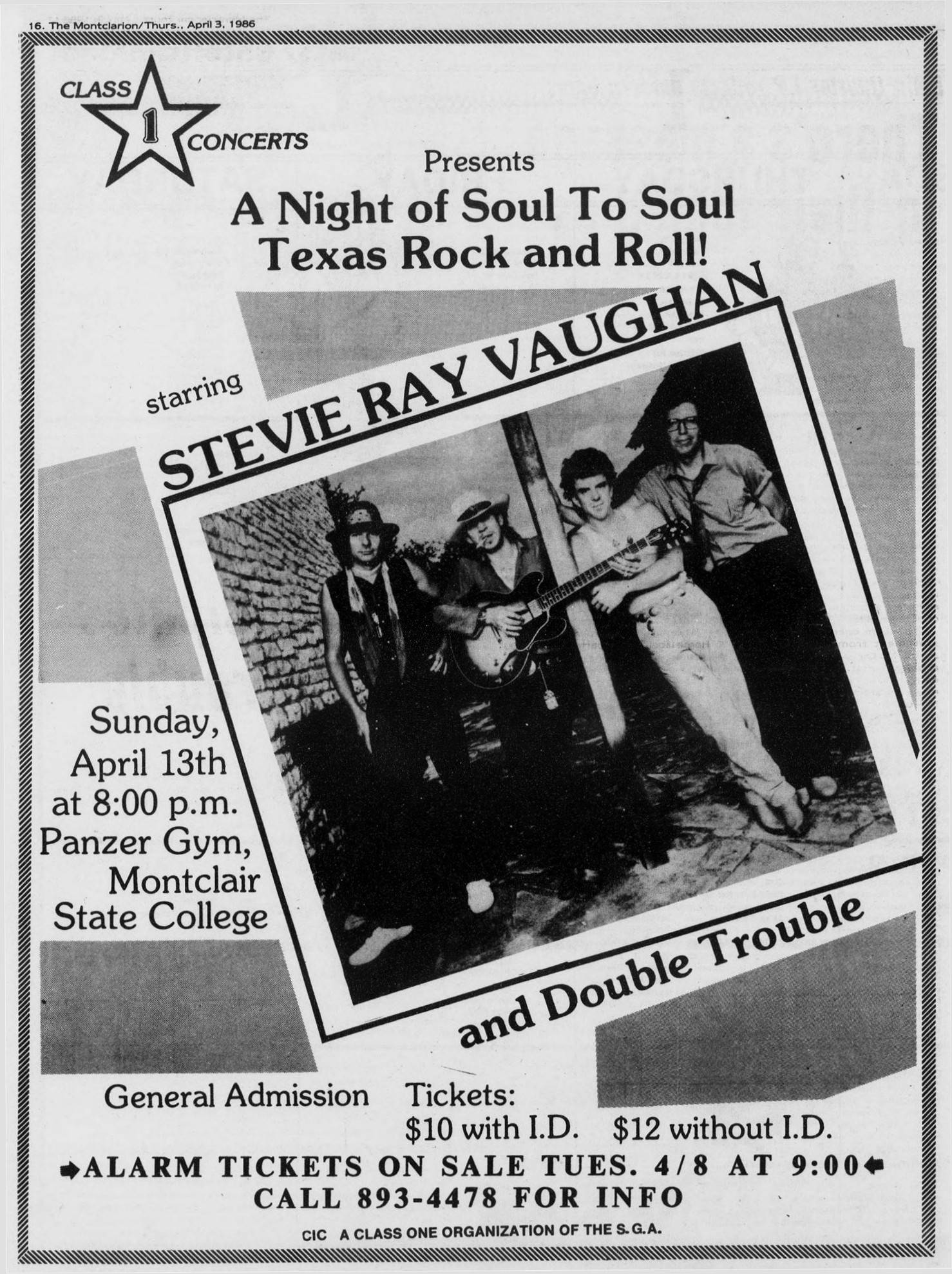 Soul to Soul Tour Newspaper Advert