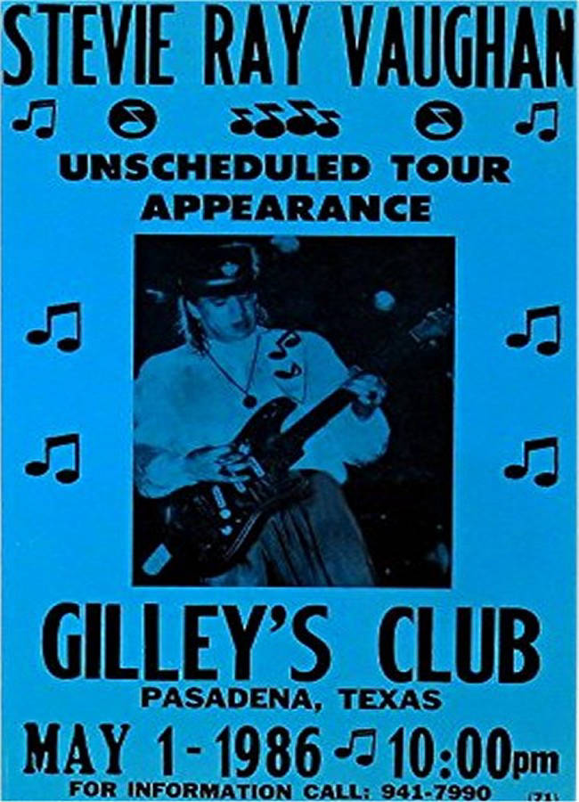 Fake 1986 Gilley's Club Poster