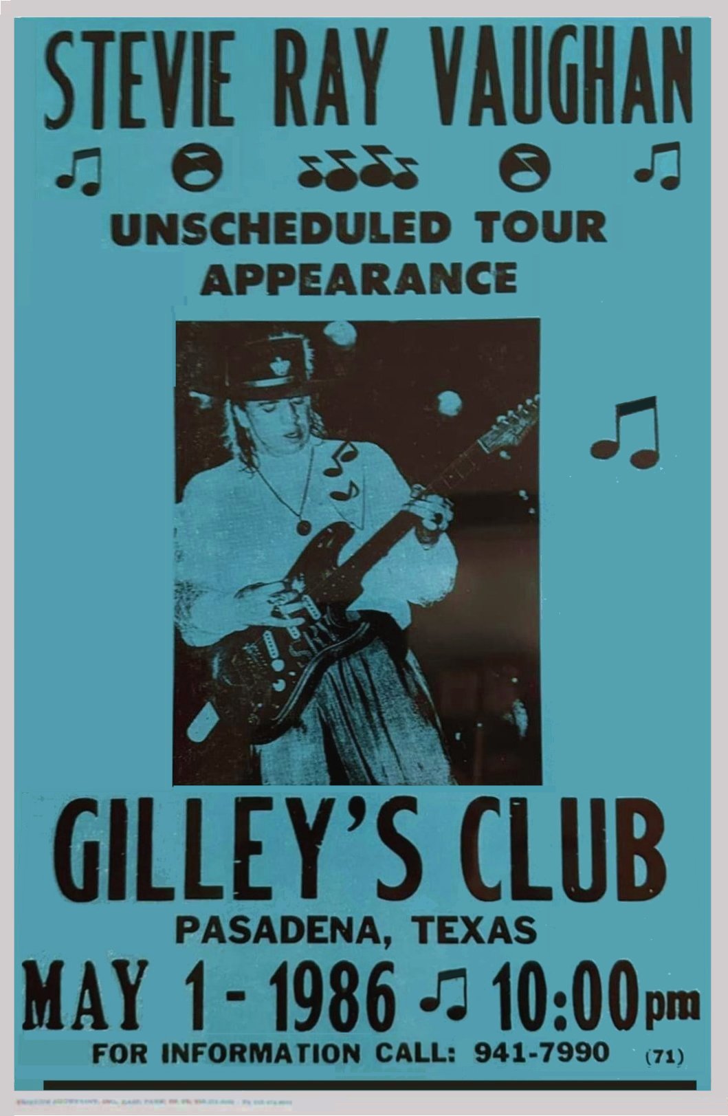Gilley's Club, Pasadena, TX - Fake Poster