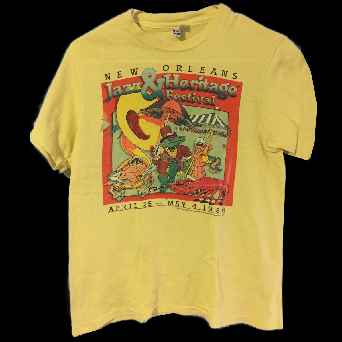 1986 New Orleans Jazz and Heritage Festival T-Shirt