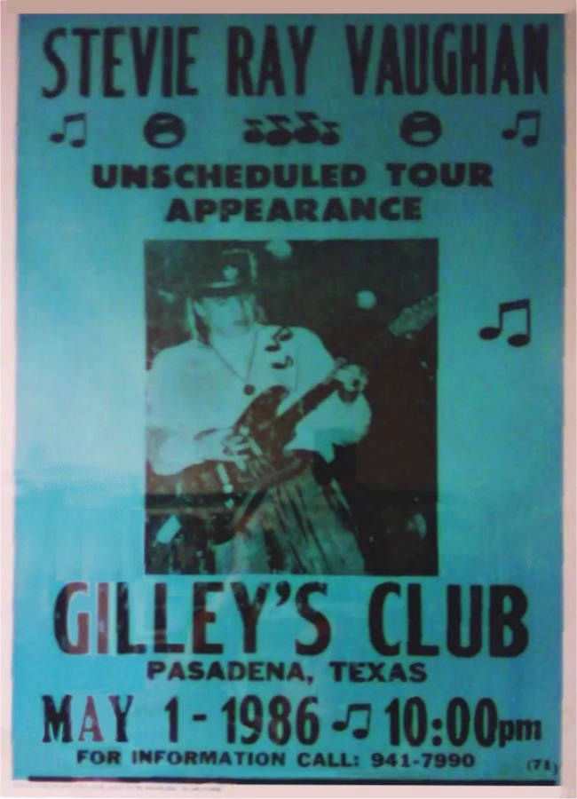Original 1986 Gilley's Club Poster