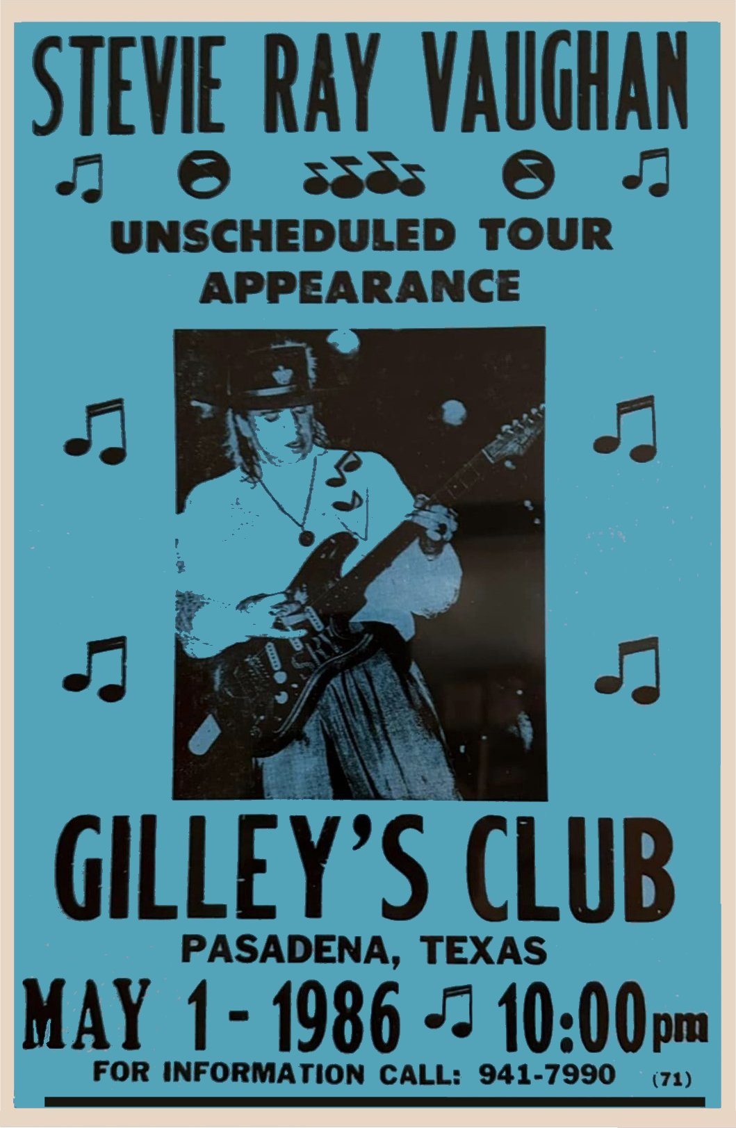 Gilley's Club, Pasadena, TX - Fake Poster