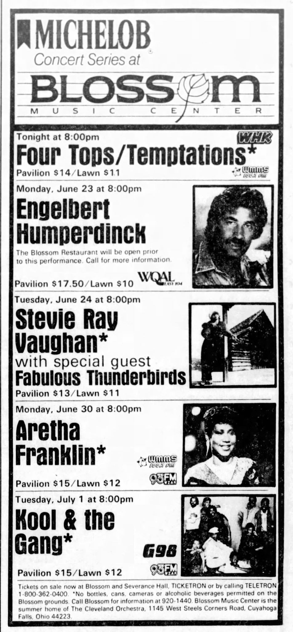 Soul to Soul Tour Newspaper Advert