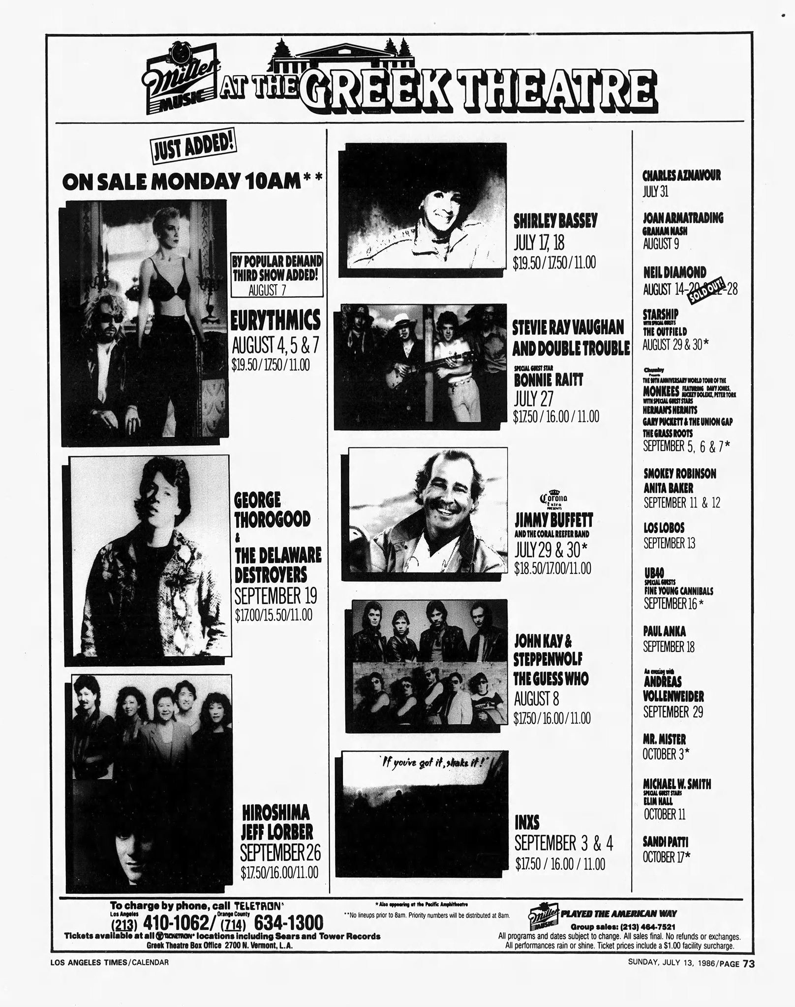 Soul to Soul Tour Newspaper Advert