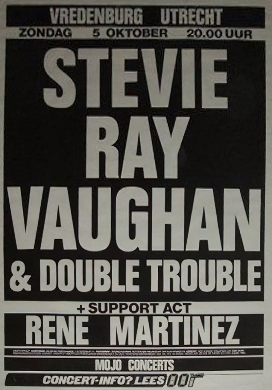 Stevie Ray Vaughan Cancelled Gig Poster