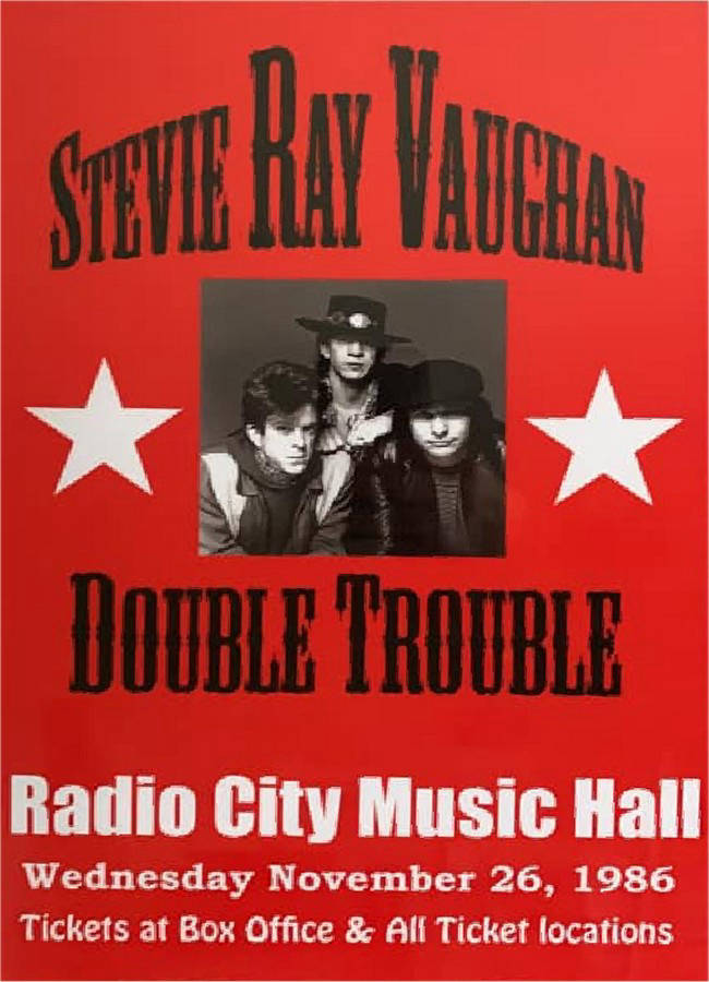 Fake Stevie Ray Vaughan Concert Poster