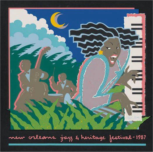 1987 New Orleans Jazz Festival Poster