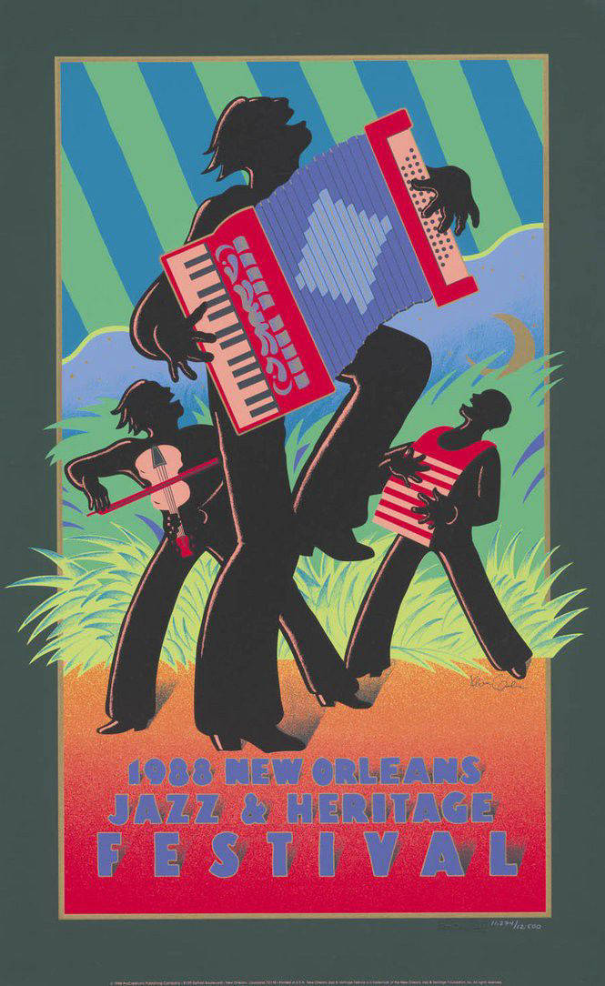 1988 New Orleans Jazz Festival Poster