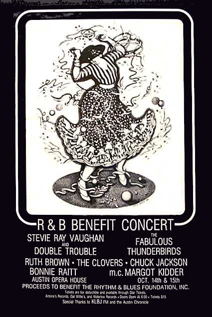 1988 R & B Benefit Concert Poster