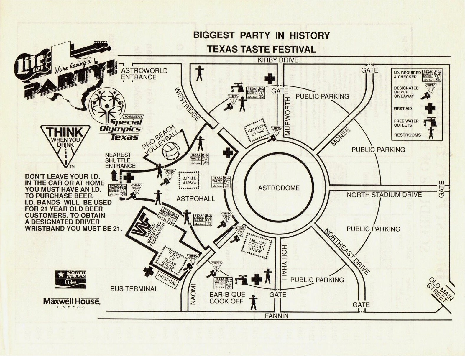 Miller Lite Party - Festival Map