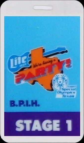 In Step Tour Pass Miller Lite Party 1989