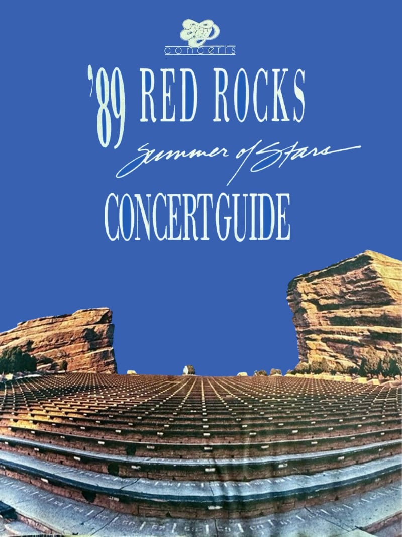 1989 Red Rocks Festival Programme
