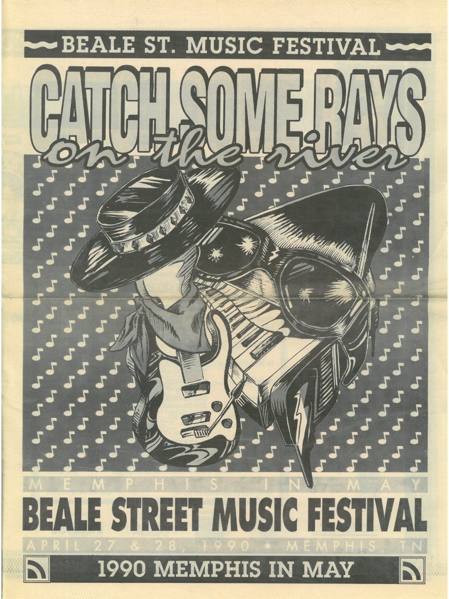 1990 Beale Street Music Festival Programme