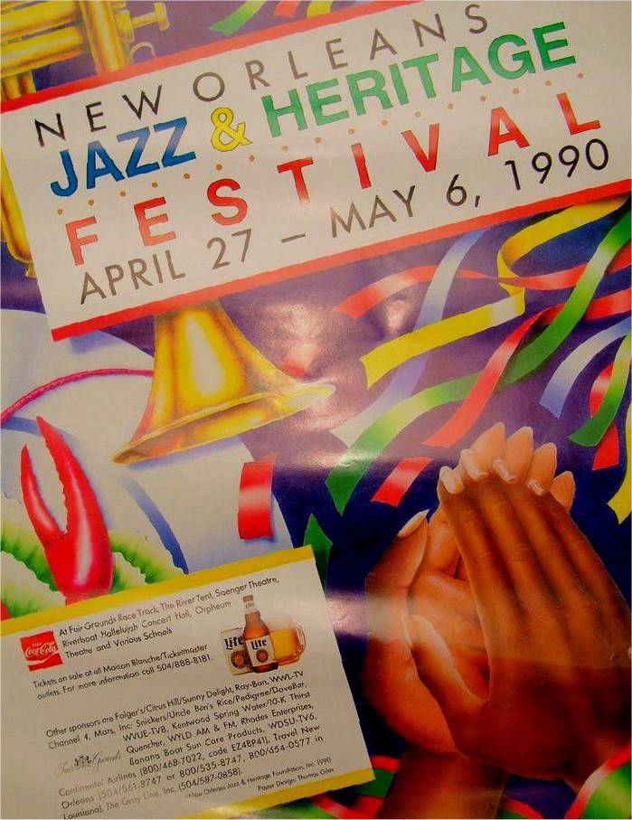 1990 New Orleans Jazz Festival Poster
