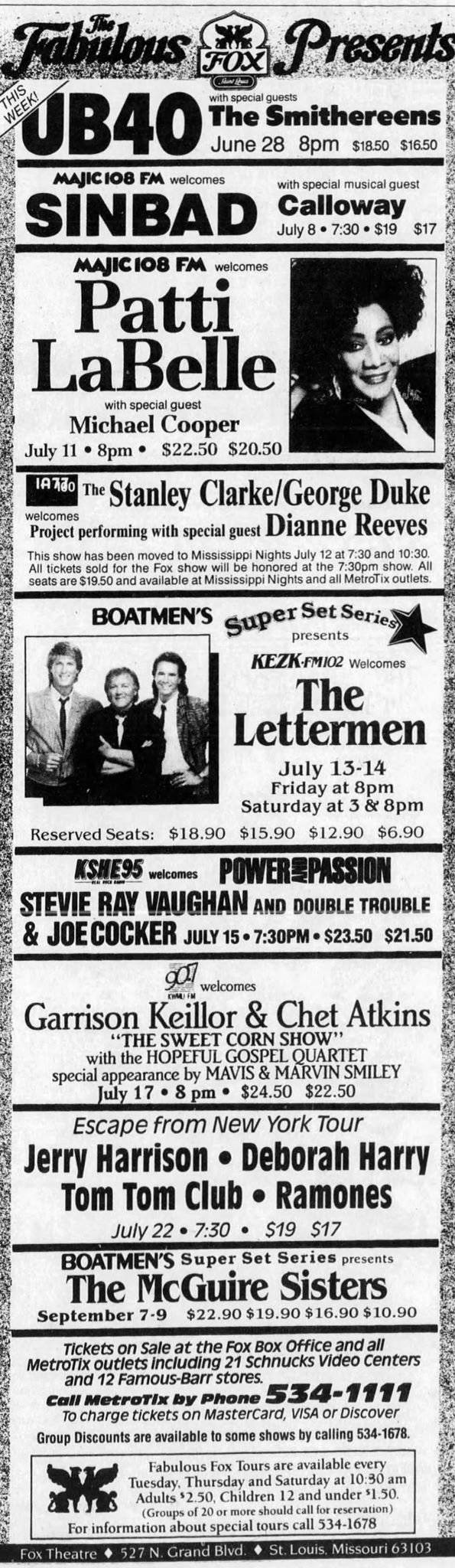 In Step Tour Newspaper Advert
