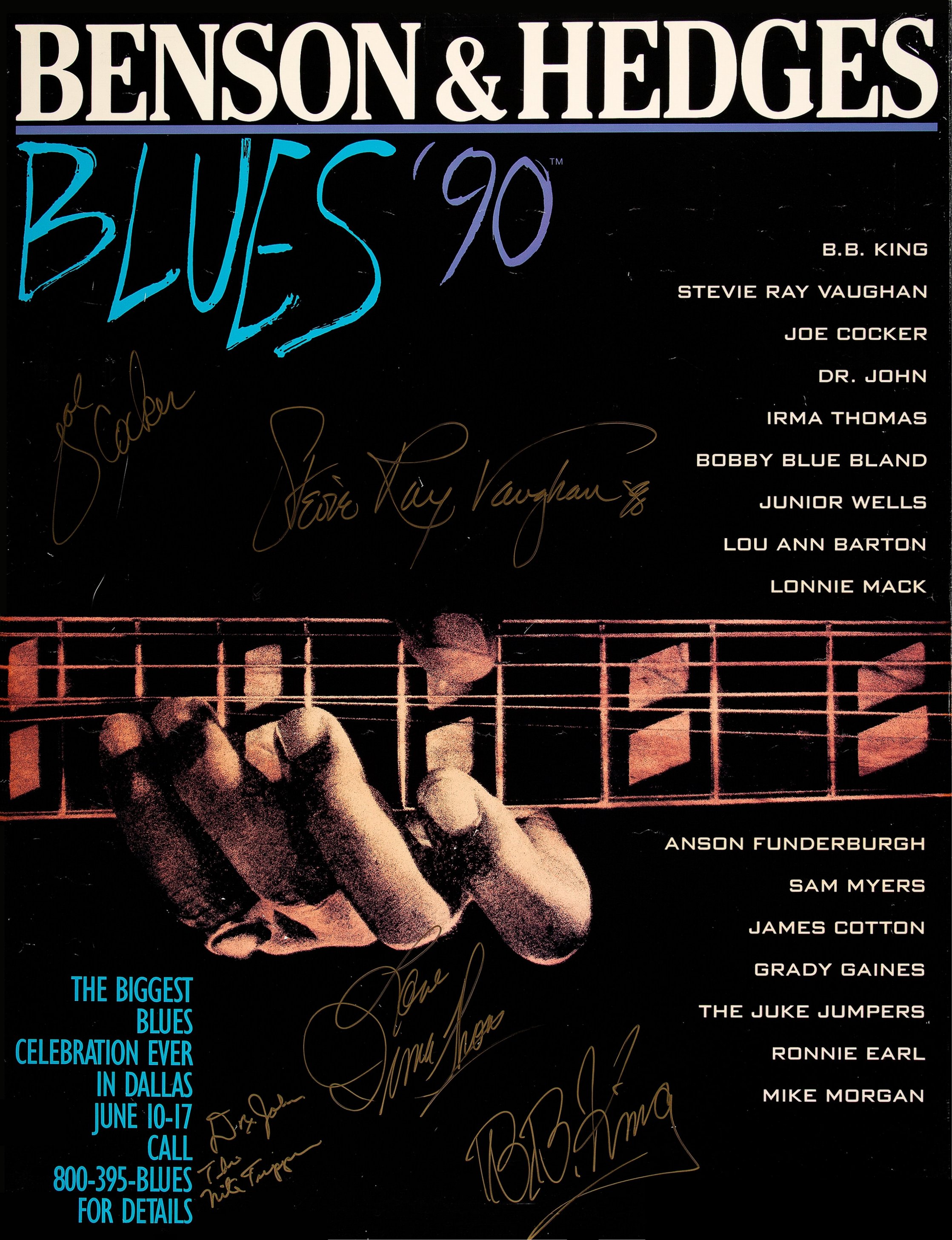1990 Benson and Hedges Blues Festival Poster