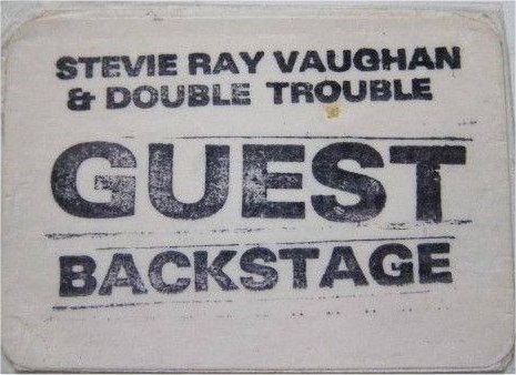 Stevie Ray Vaughan Tour Pass