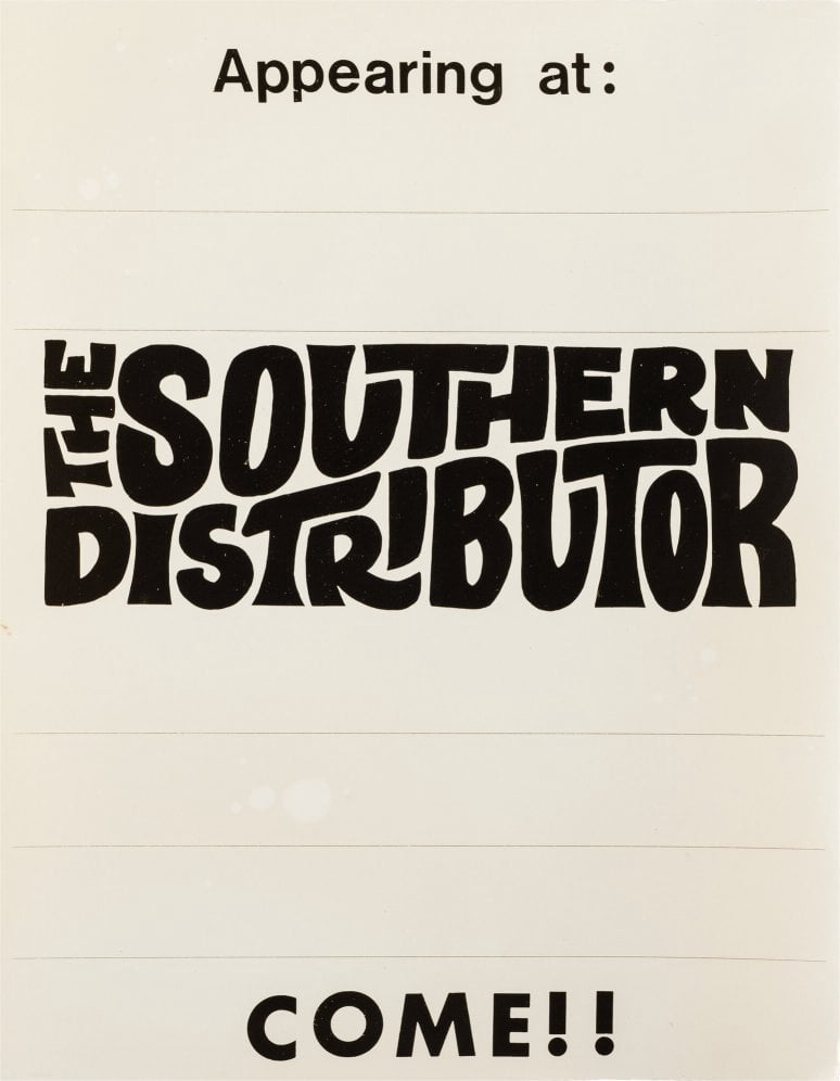 Southern Distributor Concert Poster