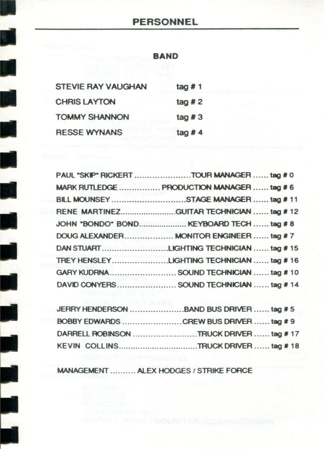 In Step Tour Itinerary