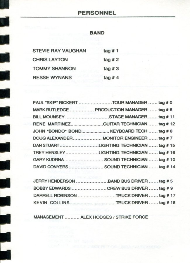 In Step Tour Itinerary