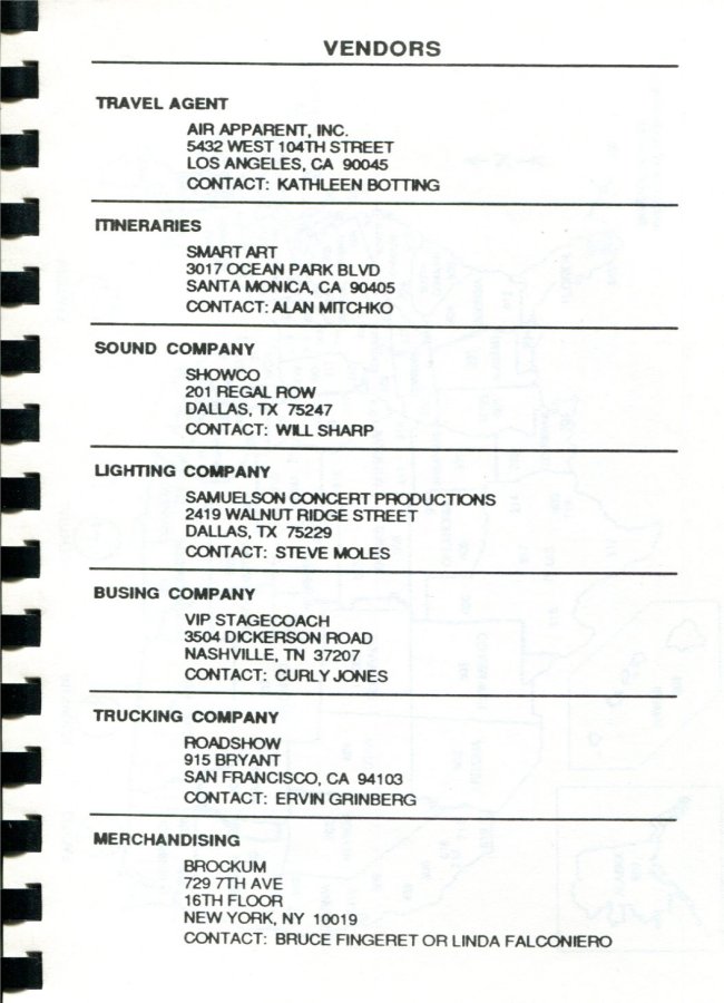 In Step Tour Itinerary